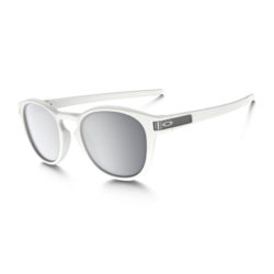 Men's Oakley Sunglasses - Oakley Latch. Matte White - Chrome Iridium